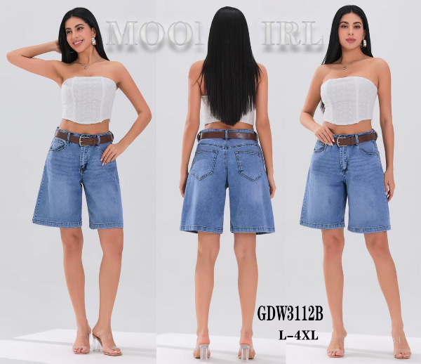 Rybaczki damskie jeans  Roz L-4XL, 1 Kolor .Paczka 10 szt