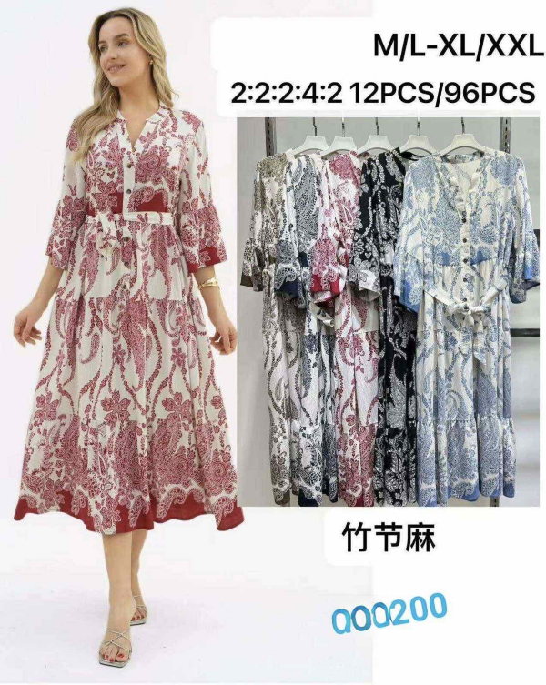 Sukienki damskie Roz M/L-XL-2XL, Mix Kolor Paczka 12 szt