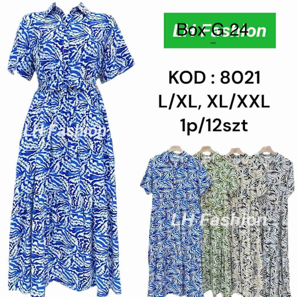 Sukienki damskie Roz L-2XL, Mix Kolor Paczka 12 szt