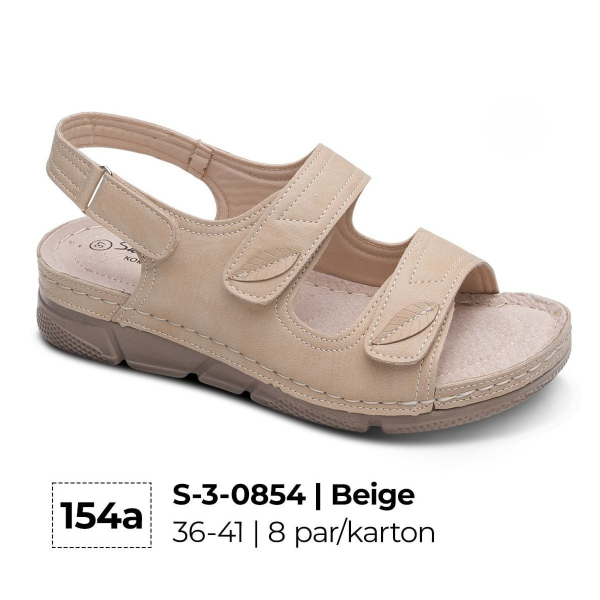 Sandały płaskie damskie Roz 36-41 / 8 par