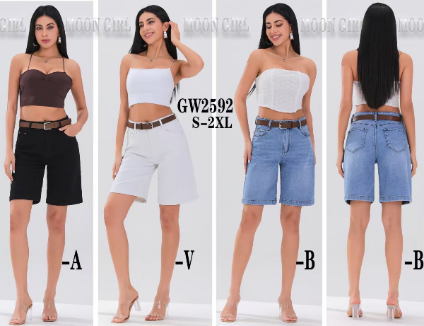 Rybaczki damskie jeans  Roz S-2XL, 1 Kolor .Paczka 10 szt 1