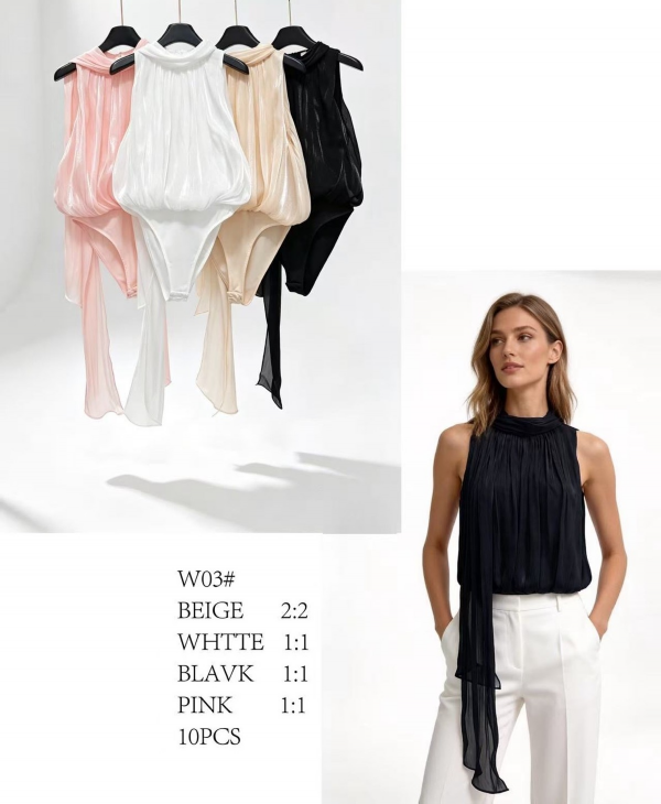 Bluzki damskie Roz Standard, Mix Kolor Paczka 10 szt