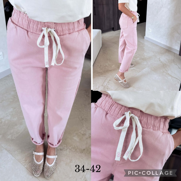 Spodnie damskie jeans Roz 34-42, 1 Kolor .Paczka 10 szt 1