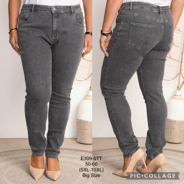 Spodnie damskie jeans Roz 50-60, 1 Kolor .Paczka 10 szt 1