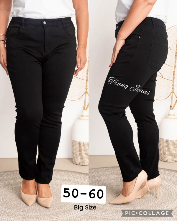 Spodnie damskie jeans Roz 50-60, 1 Kolor .Paczka 10 szt 1
