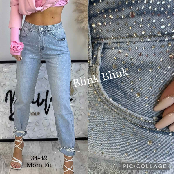 Spodnie damskie jeans Roz 34-42, 1 Kolor .Paczka 10 szt