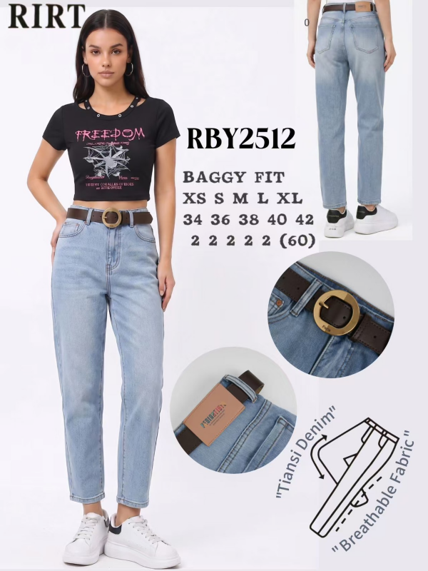 Spodnie damskie jeans Roz XS-XL, 1 Kolor .Paczka 10 szt