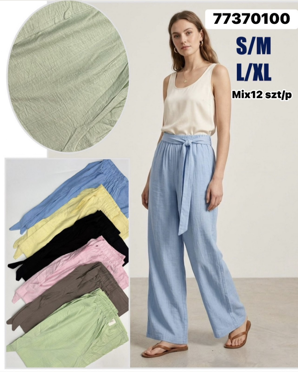 Spodnie damskie Roz S/M-L/XL , Mix Kolor Paczka 12 szt 1
