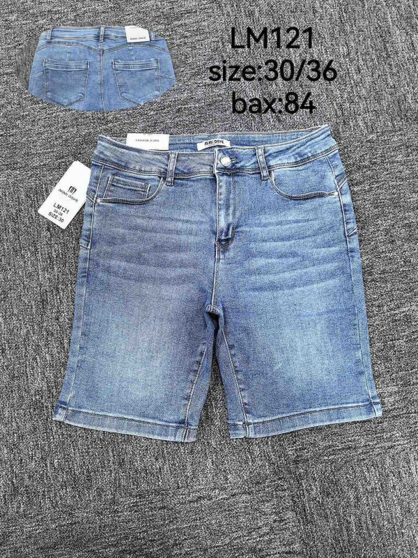 Rybaczki damskie jeansy Roz 30-36, 1 Kolor Paczka 12 szt