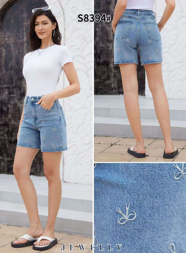Szorty damskie jeans Roz XS-XL, 1 Kolor Paczka 10 szt