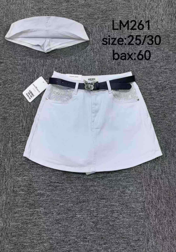 Szorty damskie jeans Roz 25-30, 1 Kolor Paczka 12 szt