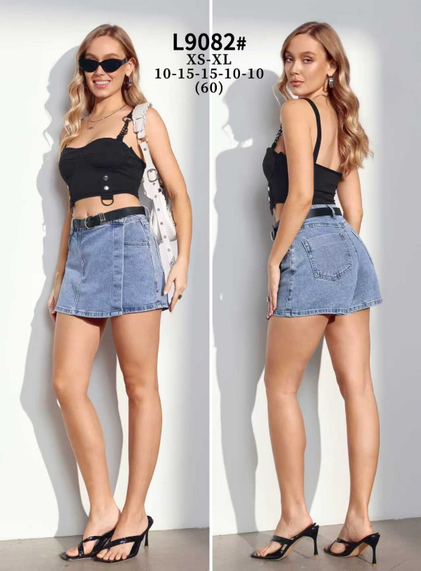 Szorty damskie jeans Roz XS-XL, 1 Kolor Paczka 12 szt