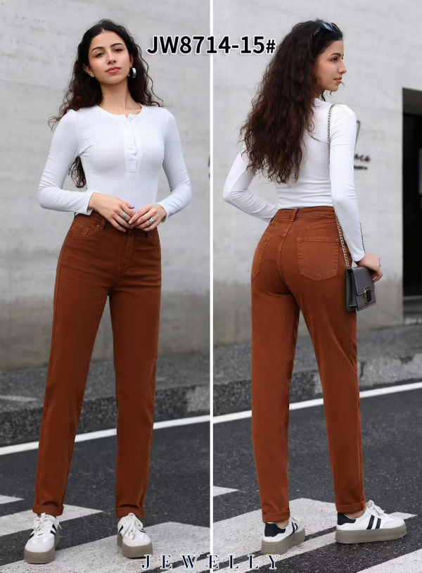 Spodnie damskie jeans Roz XS-XL, 1 Kolor Paczka 10 szt