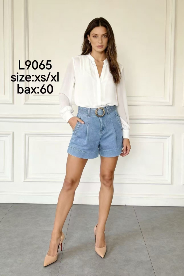 Szorty damskie jeans Roz XS-XL, 1 Kolor Paczka 12 szt