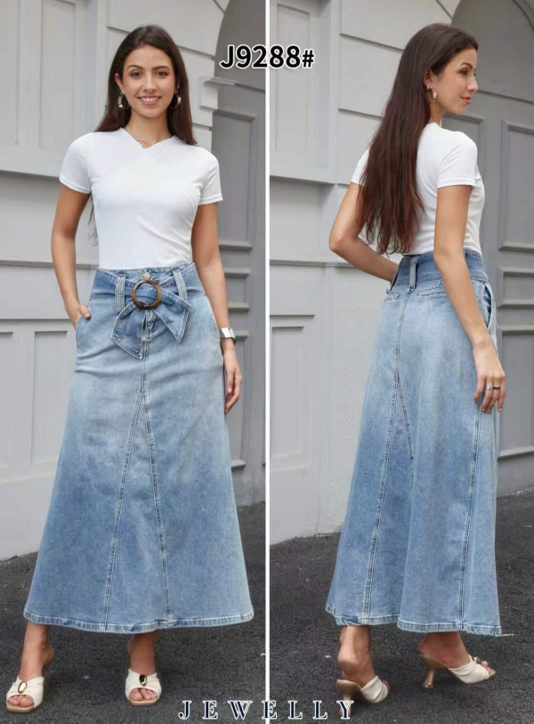 Spódnice damskie jeansy Roz XS-XL, 1 Kolor Paczka 10 szt
