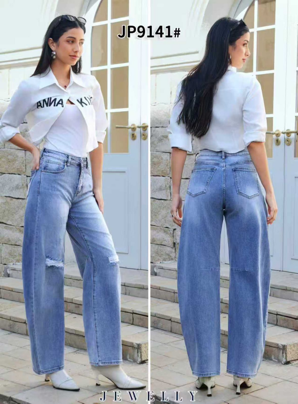 Spodnie damskie jeans Roz XS-XL, 1 Kolor Paczka 10 szt
