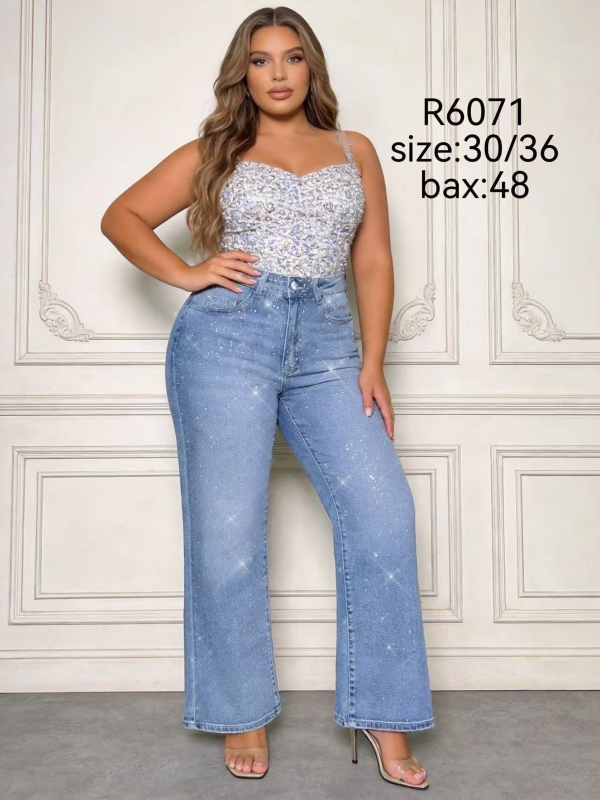 Spodnie damskie jeansy Roz 30-36,  1 Kolor Paczka 12 szt