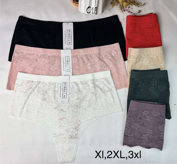 Majtki damskie Roz XL-3XL, Mix kolor Paczka 24 szt