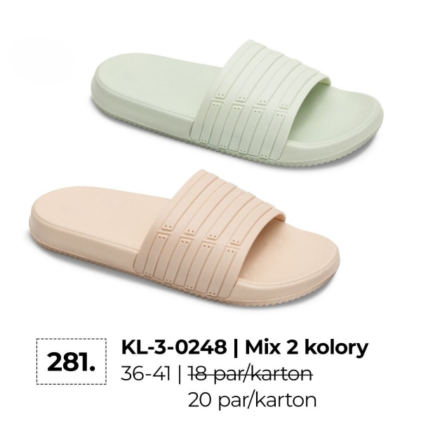 Klapki damskie Roz 36-41 / 20 par