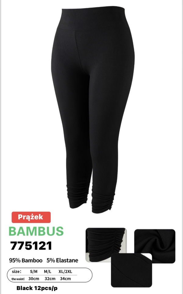 Legginsy damskie Roz S-2XL , 1 Kolor Paczka 12 szt