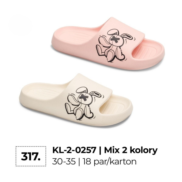 Klapki damskie Roz 30-35 / 18 par