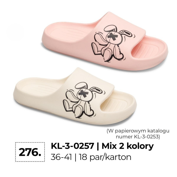 Klapki damskie Roz 36-41 / 18 par