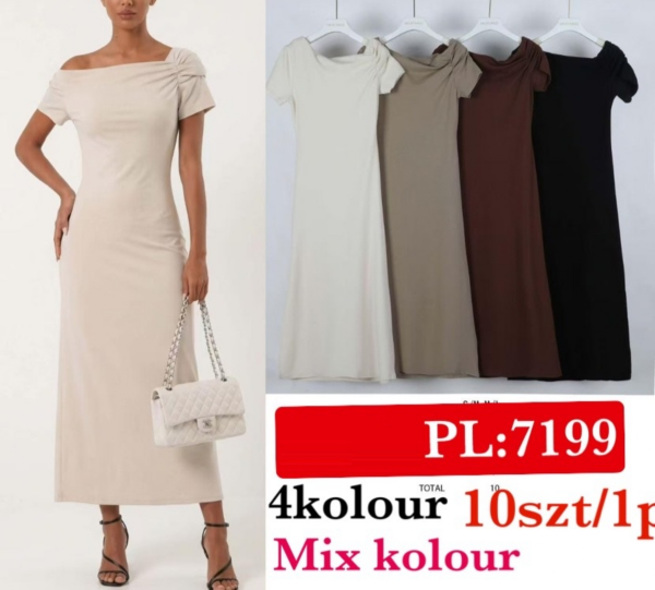 Sukienka damska Roz Standard, Mix Kolor Paczka 12 szt
