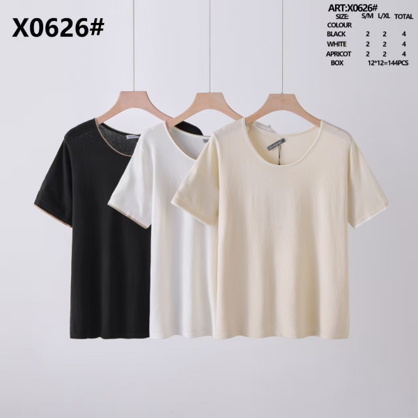Bluzki damskie Roz S/M-M/L, Mix Kolor Paczka 12 szt