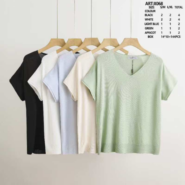 Bluzki damskie Roz S/M-M/L, Mix Kolor Paczka 14 szt