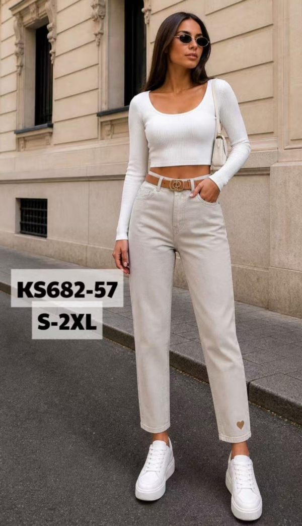Spodnie damskie jeans Roz S-2XL, 1 Kolor Paczka 10 szt 1