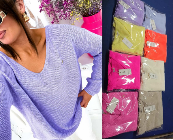 Bluzka damska (Turecki produkt) Roz Standard, Mix Kolor Paczka 12 szt