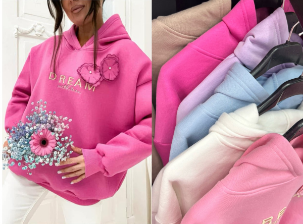 Bluza damska (Turecki produkt) Roz Standard, Mix Kolor Paczka 12 szt