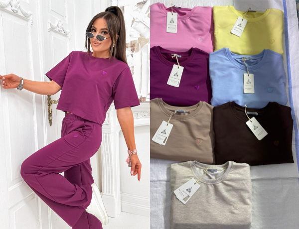 Komplet damskie (Turecki produkt) Roz Standard, Mix Kolor Paczka 12 szt