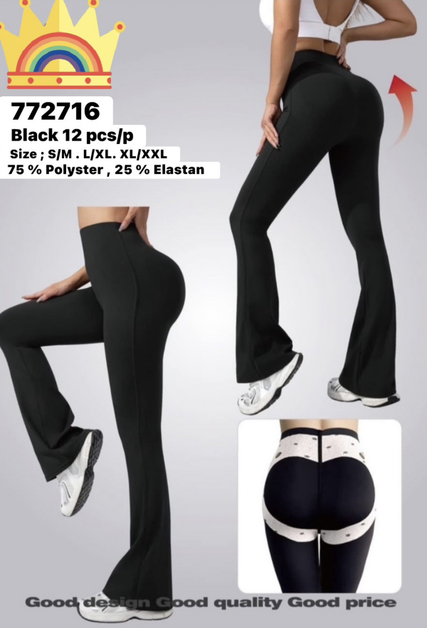 Legginsy damskie Roz S-2XL, 1 Kolor Paczka 12 szt