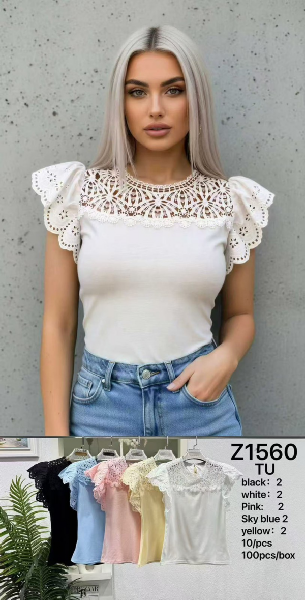 Bluzki damska Roz Standard , Mix Kolor Paczka 10 szt