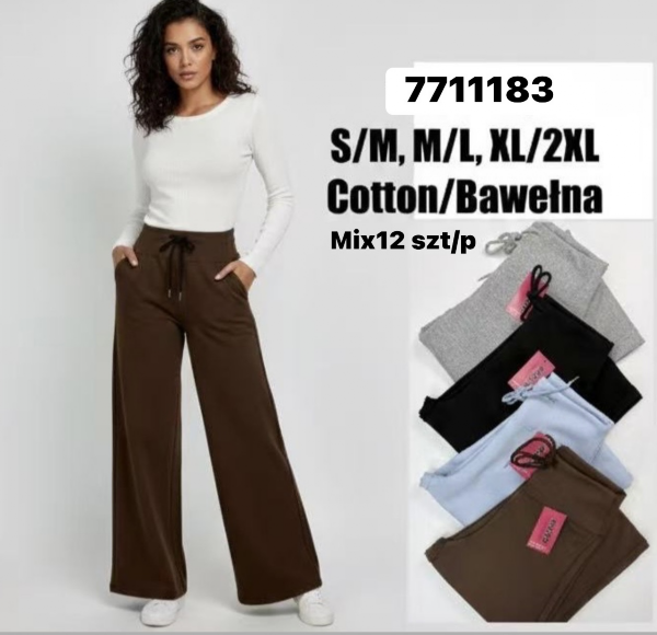 Spodnie damskie Roz S/M-M/L-XL/2XL , Mix Kolor Paczka 12 szt