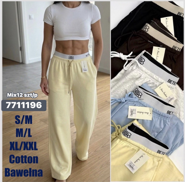 Spodnie damskie Roz S/M-M/L-XL/2XL , Mix Kolor Paczka 12 szt