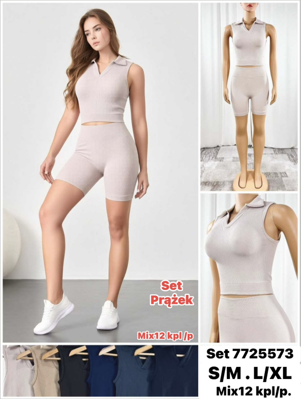 Komplet damskie Roz S/M-L/XL , 1 Kolor Paczka 12 szt