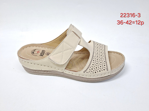 Klapki damskie Roz 36-42 / 12 par