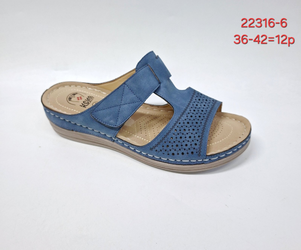 Klapki damskie Roz 36-42 / 12 par
