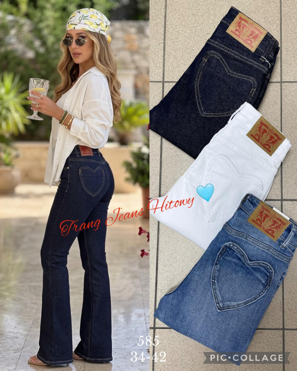Spodnie damskie jeans Roz 34-42, 1 Kolor Paczka 10 szt