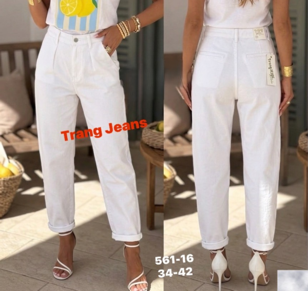 Spodnie damskie jeans Roz 34-42, 1 Kolor Paczka 10 szt