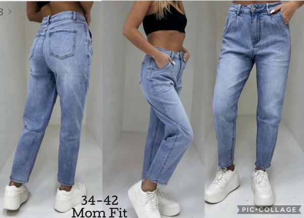 Spodnie damskie jeans Roz 34-42, 1 Kolor Paczka 10 szt