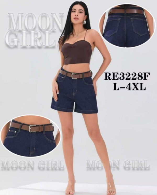 Szorty damskie jeansy Roz L-4XL, 1 Kolor Paczka 12 szt