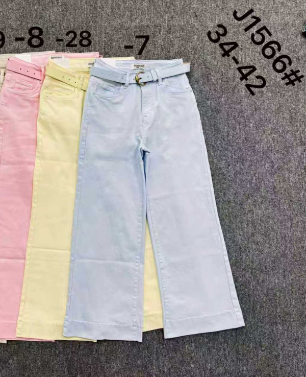 Spodnie damskie jeans Roz 34-42, 1 Kolor Paczka 10 szt