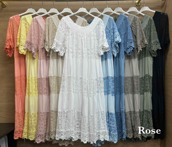Sukienki damskie (Włoskie produkt) Roz Standard, Mix Kolor Paczka 5 szt