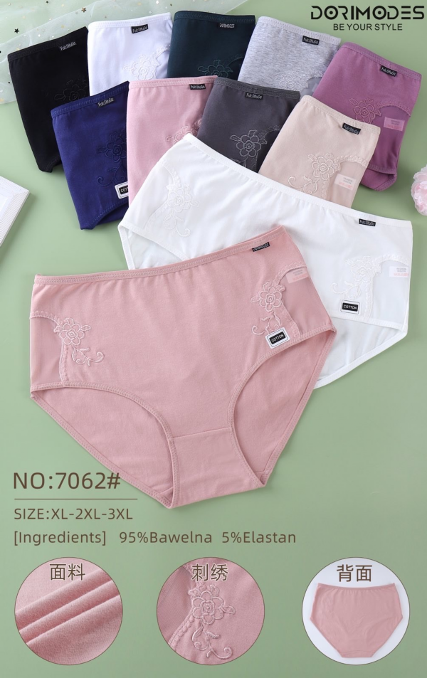 Majtki damskie Roz XL-3XL, Mix kolor Paczka 24 szt