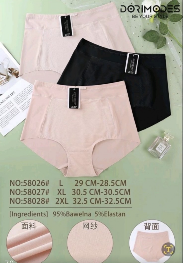 Majtki damskie Roz L-2XL, Mix kolor Paczka 24 szt