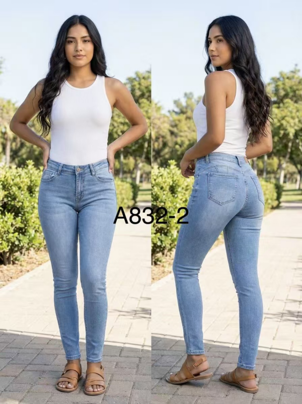 Spodnie damskie jeans Roz XS-XL, 1 Kolor Paczka 10 szt 1