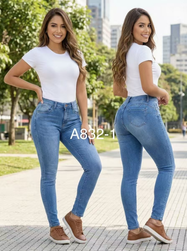 Spodnie damskie jeans Roz XS-XL, 1 Kolor Paczka 10 szt 1